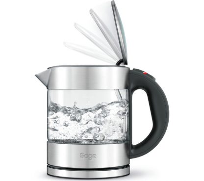 SAGE by Heston Blumenthal Compact Pure BKE395UK Jug Kettle - Stainless Steel & Glass, Stainless Steel
