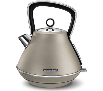 MORPHY RICHARDS Evoke Pyramid Traditional Kettle - Platinum