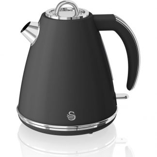 SWAN Retro SK19020BN Jug Kettle - Black, Black