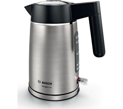 BOSCH DesignLine TWK5P480GB Jug Kettle - Black & Silver, Black